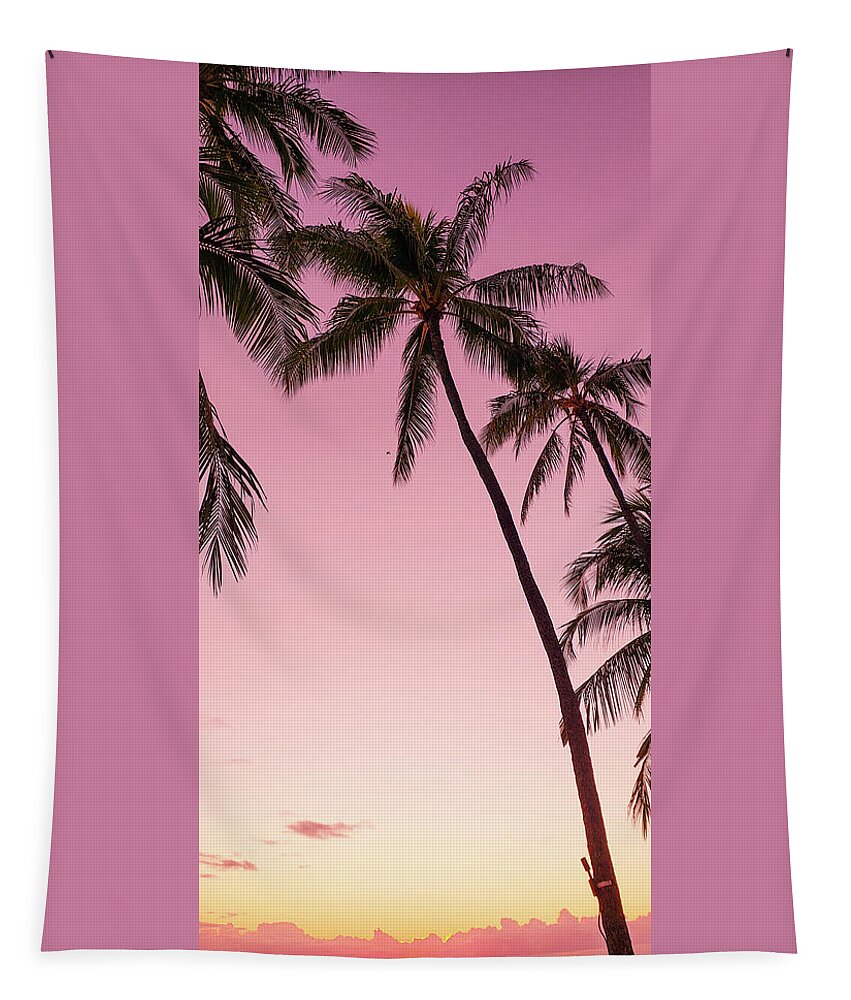 Kauai Sunsets Tapestry featuring the photograph Purple Haze by Tony Spencer