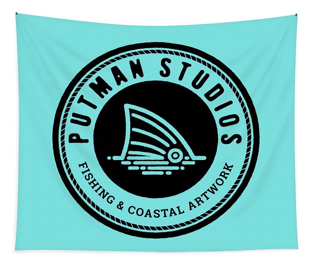 Art Tapestry featuring the digital art Putman Studios Brand by Kevin Putman
