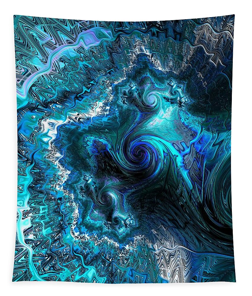 Fractal Tapestry featuring the digital art Qi by Mary Ann Benoit
