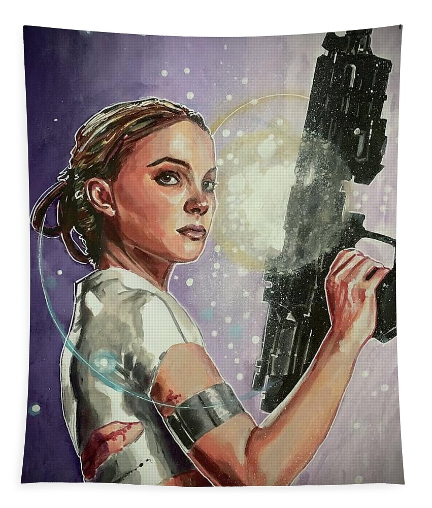 Star Wars Tapestry featuring the painting Queen Senator Mother - Padme Amidala by Joel Tesch