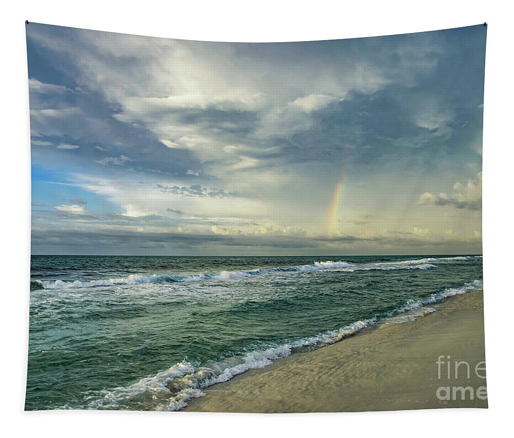 Rainbow Tapestry featuring the photograph Rainbow Beach by Beachtown Views
