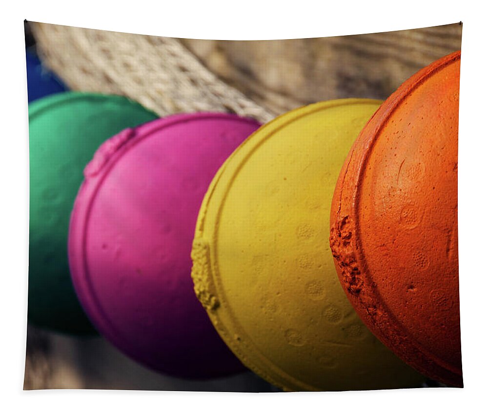 Buoys Tapestry featuring the photograph Rainbow by Melissa Southern