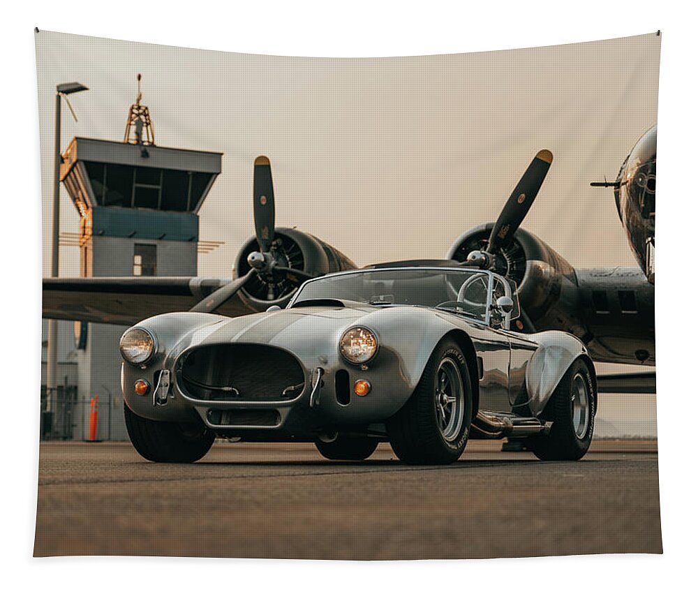 Shelby Tapestry featuring the photograph Ready for Takeoff by David Whitaker Visuals