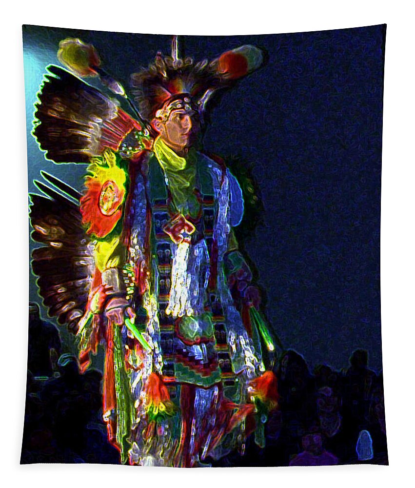 Native American Dancer Tapestry featuring the photograph Ready for the Dance by Vallee Johnson