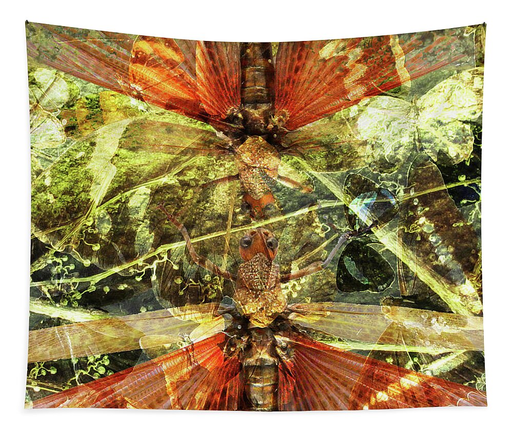 Moth Tapestry featuring the photograph Reality Conflict by Char Szabo-Perricelli