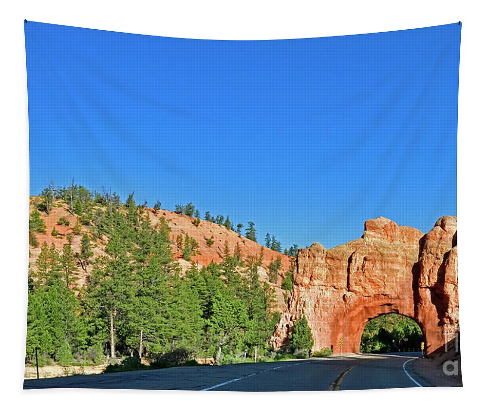 Red Canyon Arch Tapestry featuring the photograph Red Canyon Arch by Amazing Action Photo Video