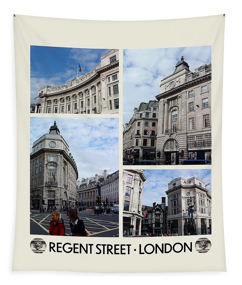 London Tapestry featuring the photograph Regent Street Poster by Brian Watt