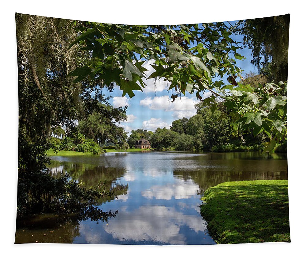 Middleton Place Plantation Tapestry featuring the photograph Rice House View by Cindy Robinson