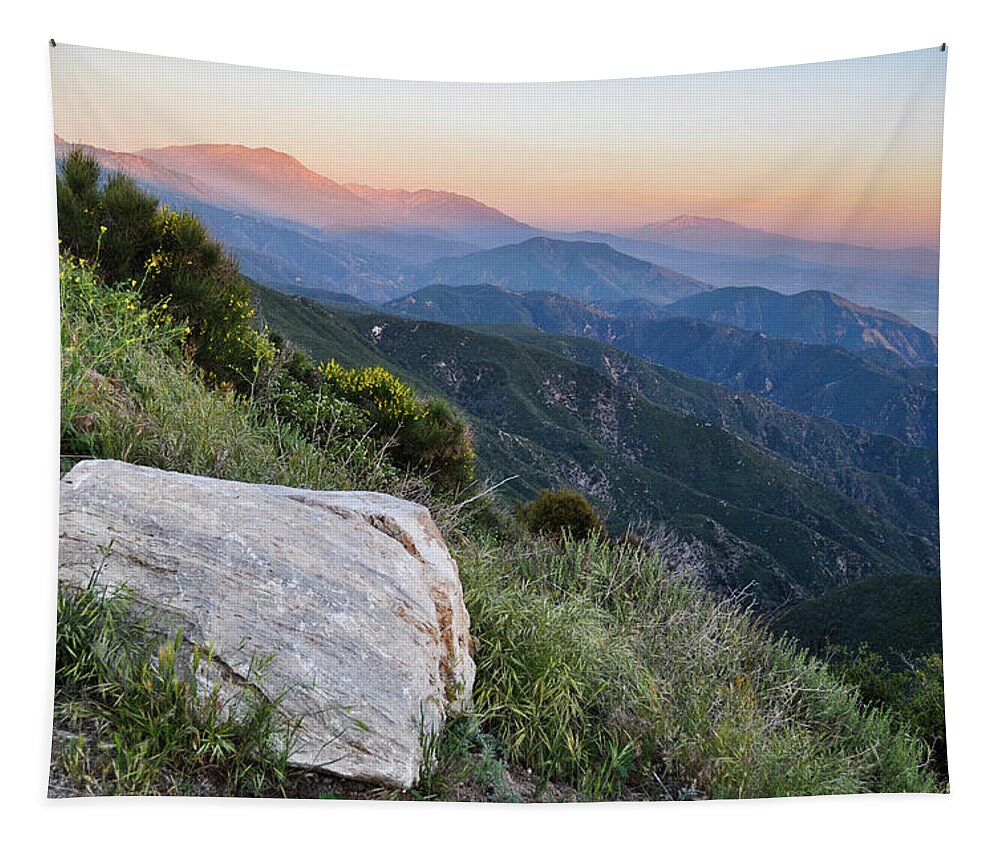 Rim Of The World Tapestry featuring the photograph Rim o' the World National Scenic Byway by Kyle Hanson