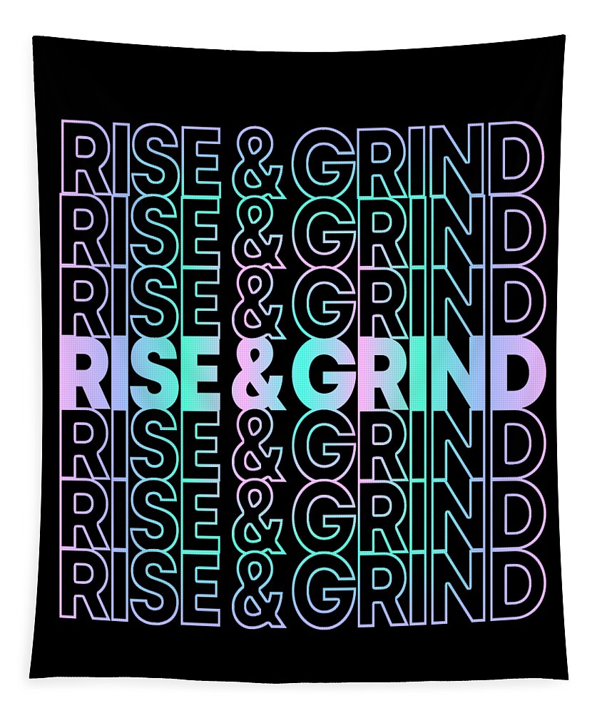 Skateboarding Tapestry featuring the digital art Rise and Grind by Flippin Sweet Gear