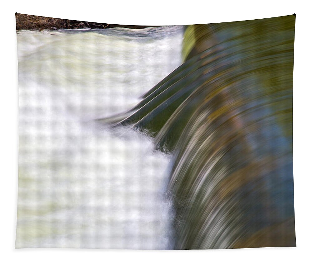 Rushing Tapestry featuring the photograph River Falls by Dart Humeston