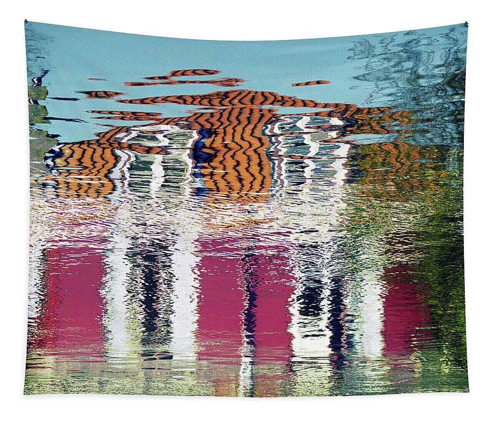 Photography Tapestry featuring the photograph River House by Luc Van de Steeg