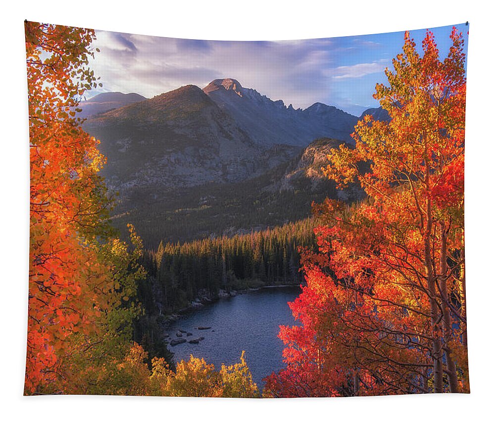 Fall Tapestry featuring the photograph Rocky Mountain Autumn by Darren White