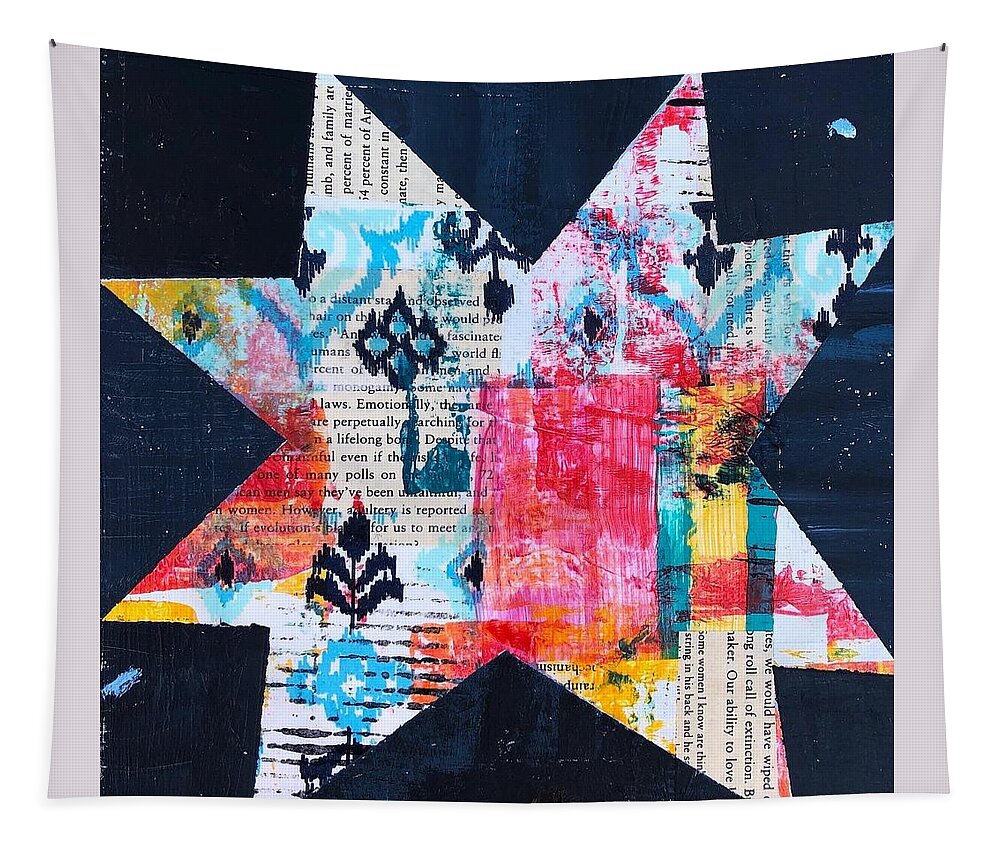 Star Tapestry featuring the painting Roll Call of Extinction by Cyndie Katz