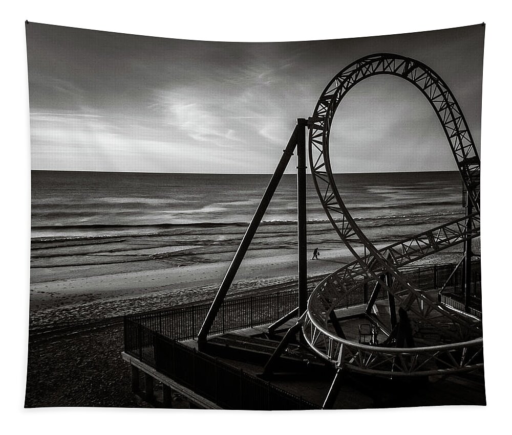  Tapestry featuring the photograph Roller Coaster by Steve Stanger