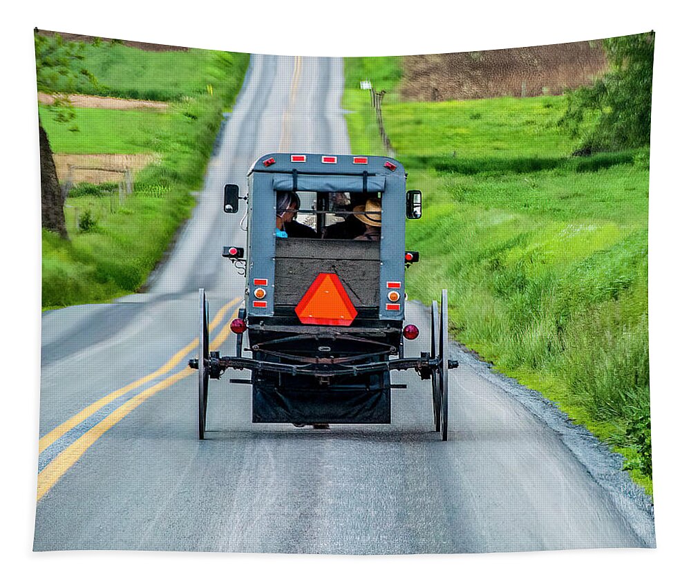 Buggy Tapestry featuring the photograph Rolling Along by Cathy Kovarik