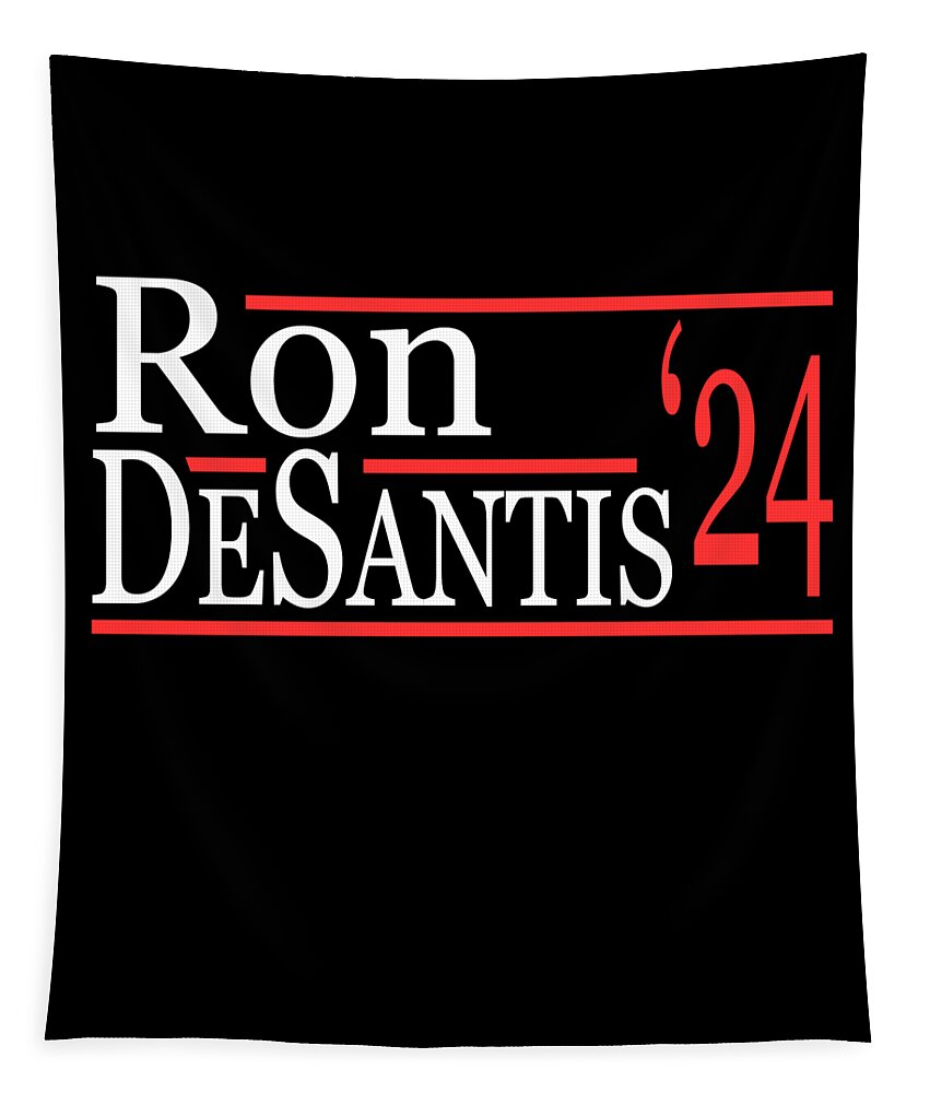 Cool Tapestry featuring the digital art Ron Desantis For President 2024 by Flippin Sweet Gear
