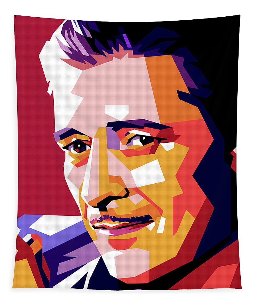 Ronald Tapestry featuring the mixed media Ronald Colman by Movie World Posters