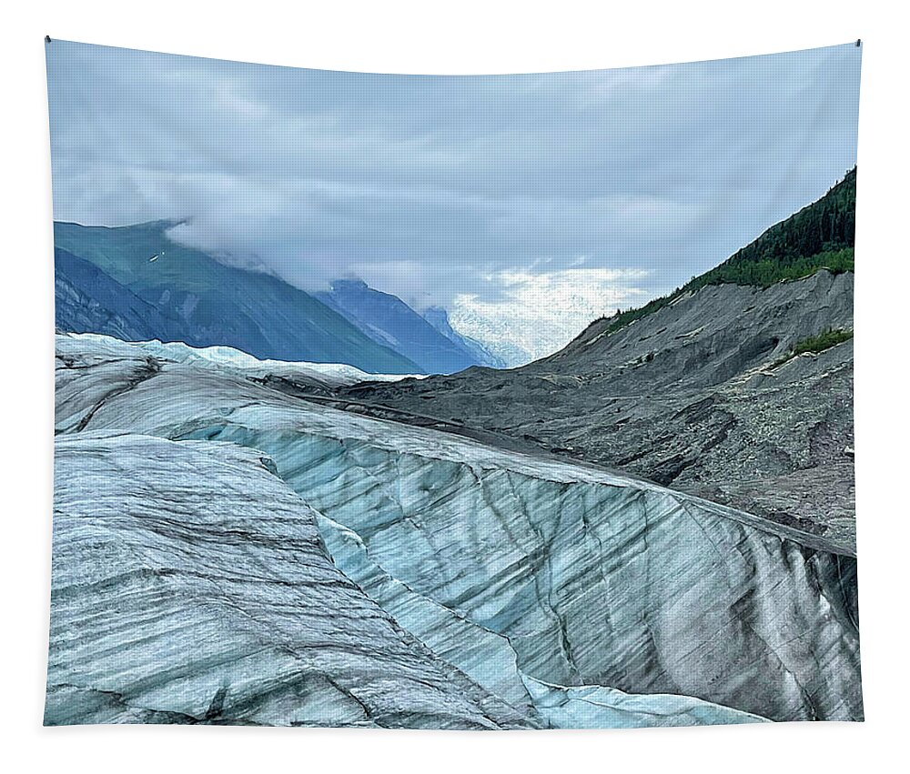 Alaska Tapestry featuring the photograph Root Glacier by Cheryl Strahl