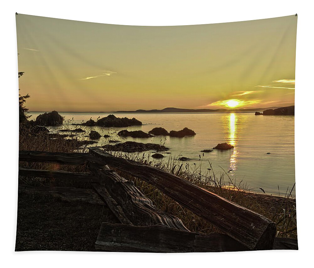 Rosario Tapestry featuring the photograph Rosario Park Sunset by Tony Locke