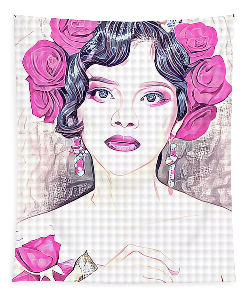 Beauty Tapestry featuring the photograph Rose Pink Beauty by Jack Torcello