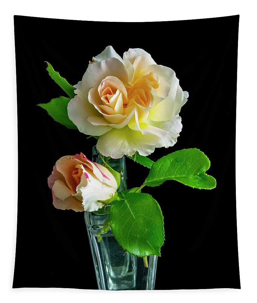 Roses Tapestry featuring the photograph Roses by Cathy Kovarik