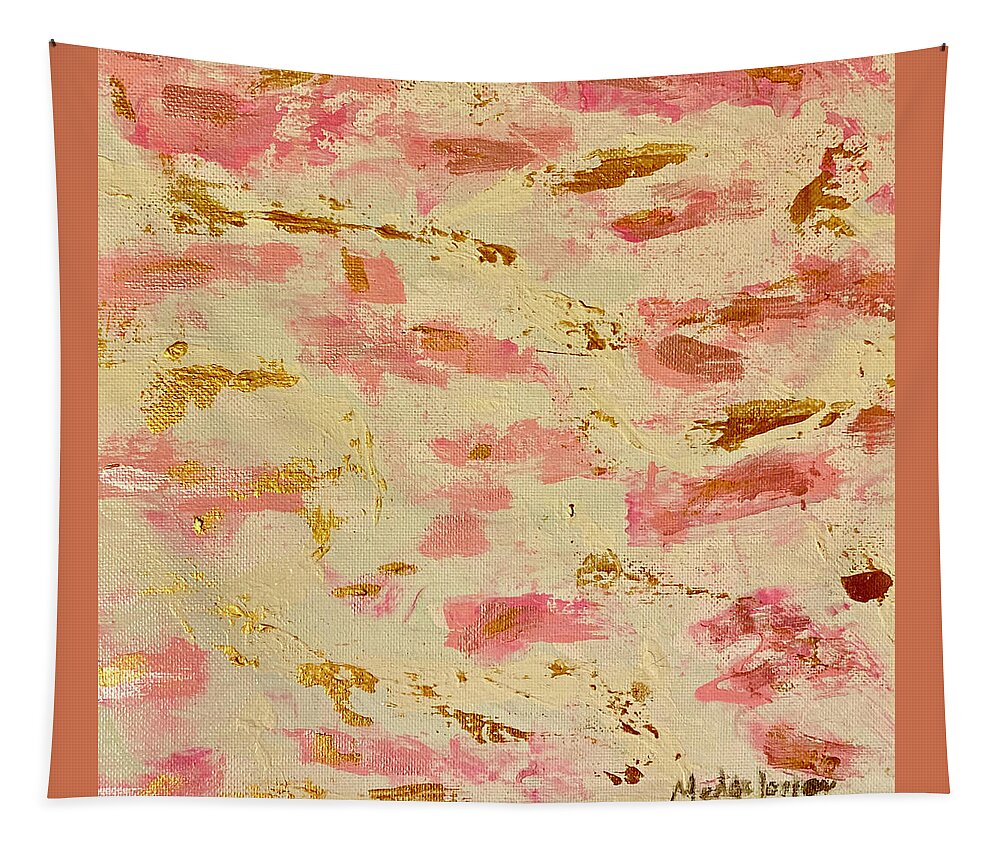 Rose Tapestry featuring the painting Rosy by Medge Jaspan