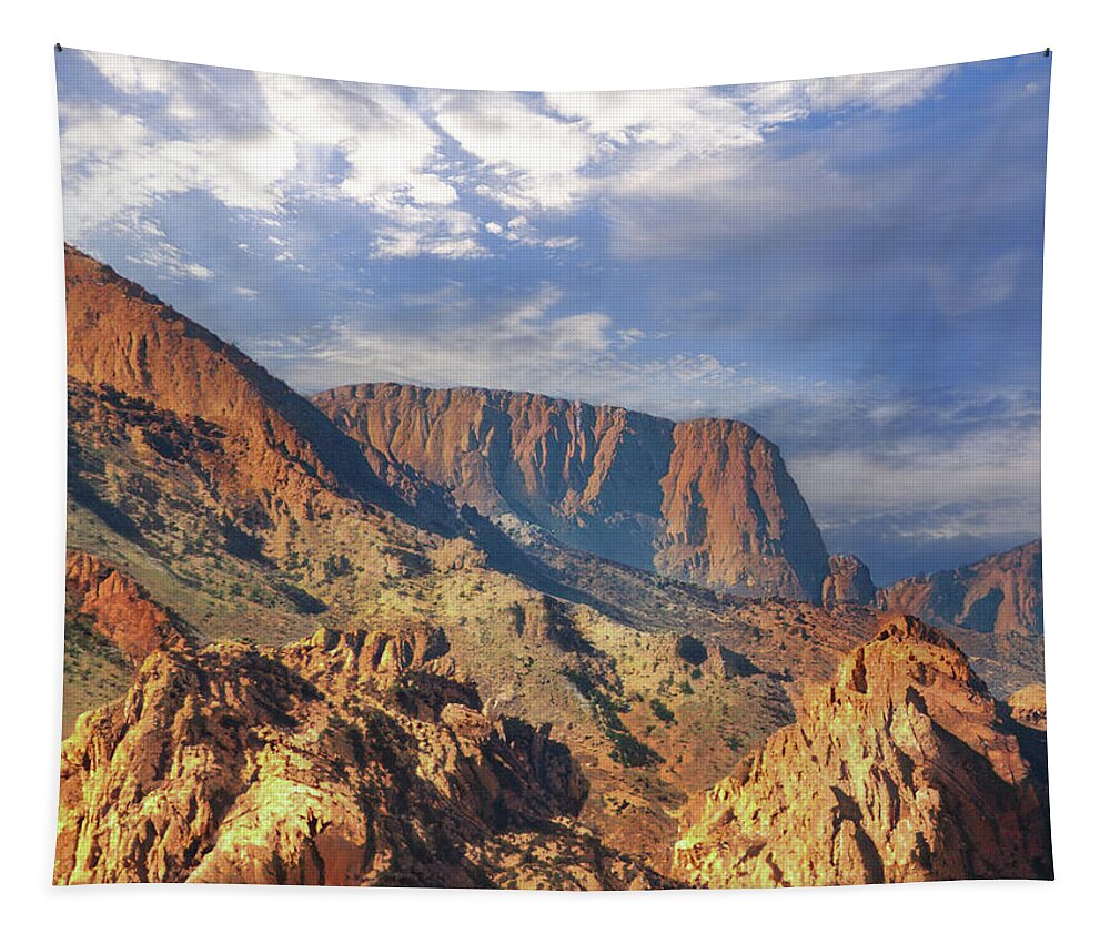 Rough Desert Hike Tapestry featuring the photograph Rough Desert Hike D by Frank Wilson