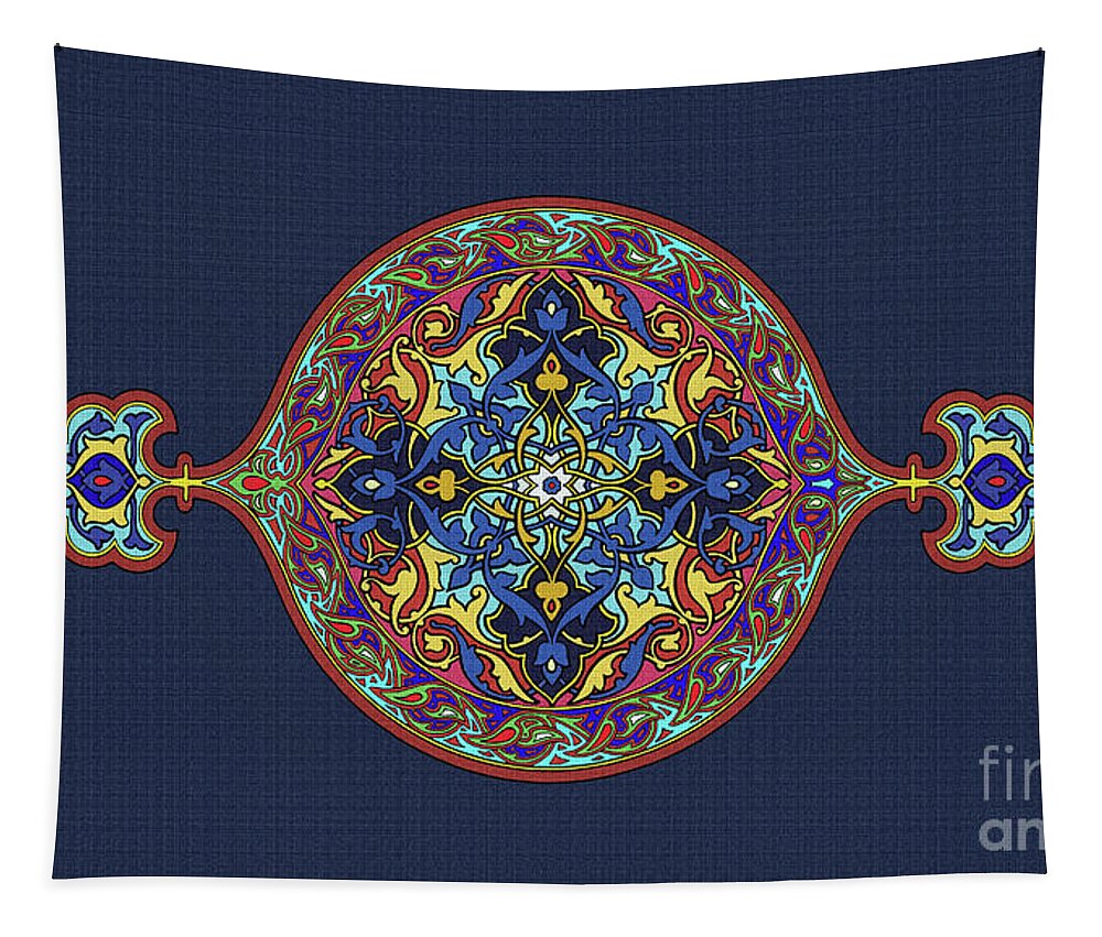 Carpet Tapestry featuring the digital art Royal Carpet of Isfahan by Mehran Akhzari