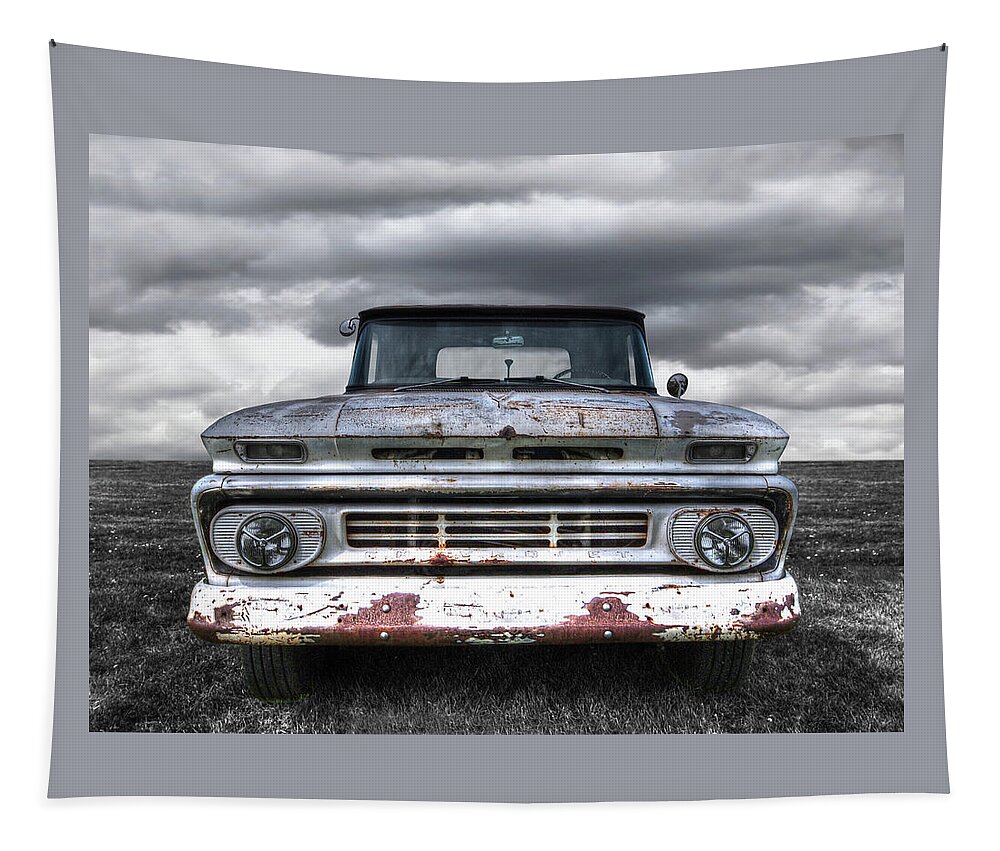 Chevrolet Truck Tapestry featuring the photograph Rust And Proud - 62 Chevy Fleetside by Gill Billington