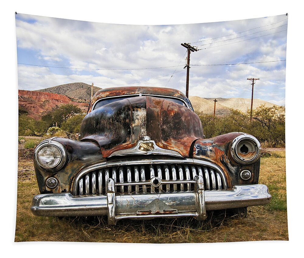 Rust Tapestry featuring the photograph Rusty by Carmen Kern