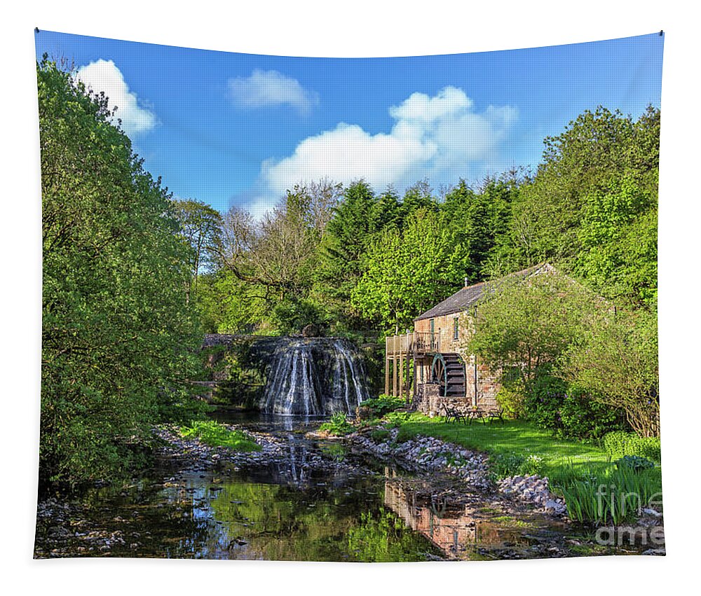 England Tapestry featuring the photograph Rutter Falls by Tom Holmes Photography