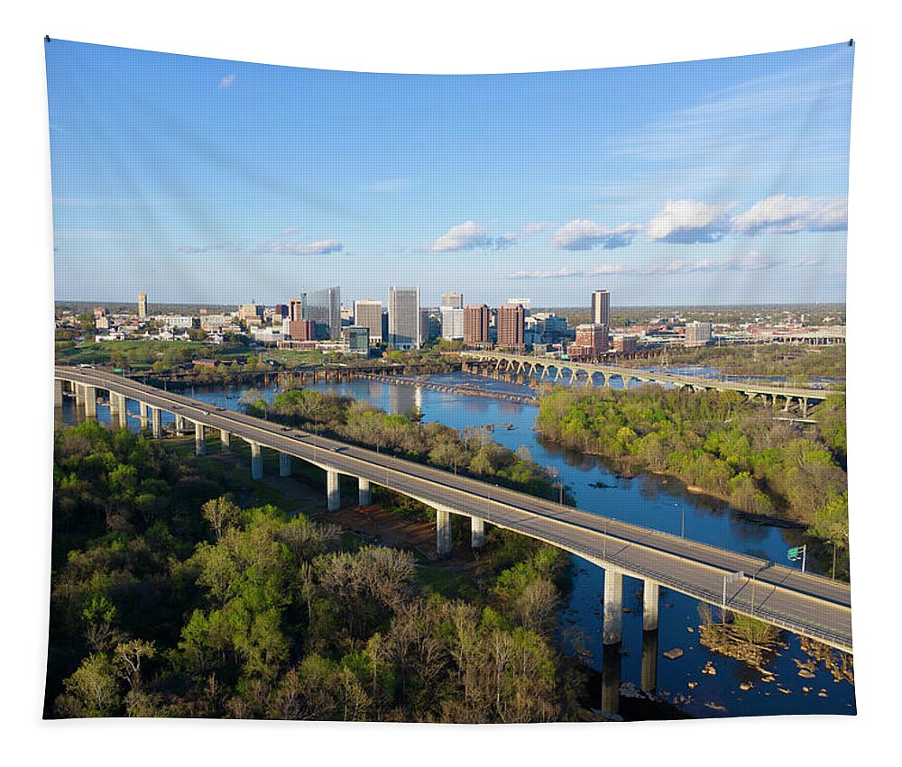 Richmond Tapestry featuring the photograph Rva 023 by Richmond Aerials