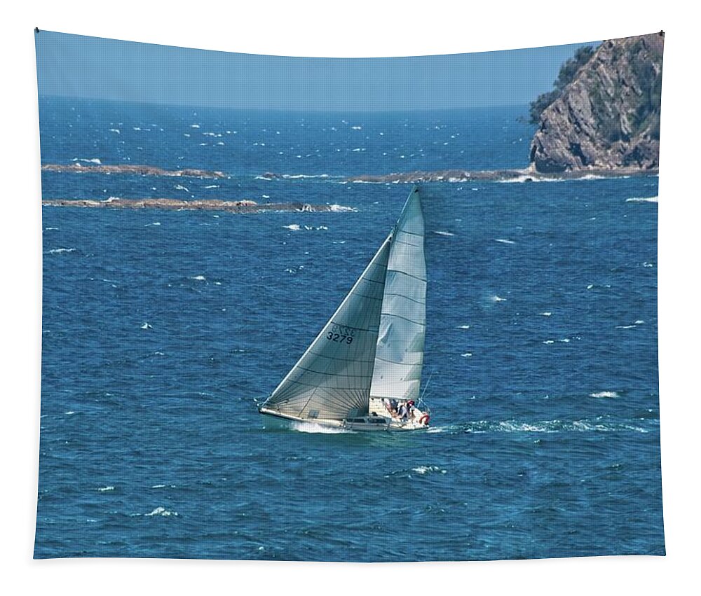 Australia Tapestry featuring the photograph Sailing, NSW, Australia 3 by Steven Ralser