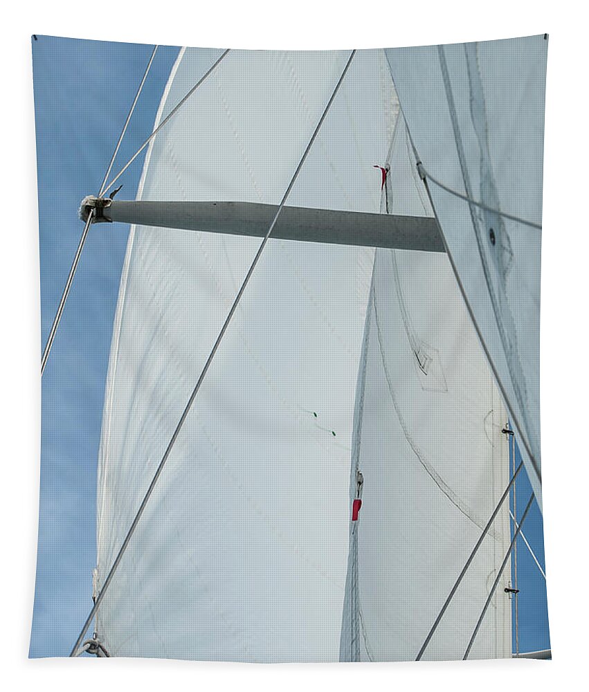 Sails Tapestry featuring the photograph Sails in the Wind I by Marianne Campolongo
