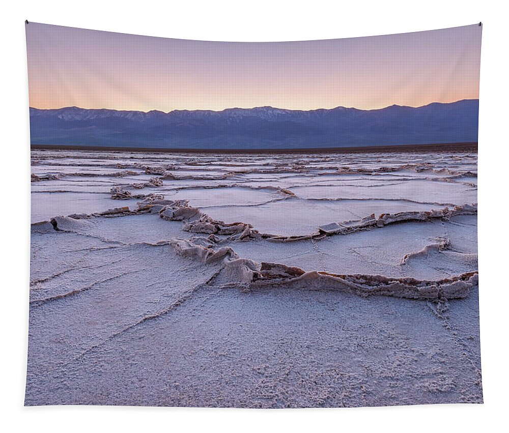 Death Valley Tapestry featuring the photograph Salt Pan, Badwater Basin by Alexander Kunz
