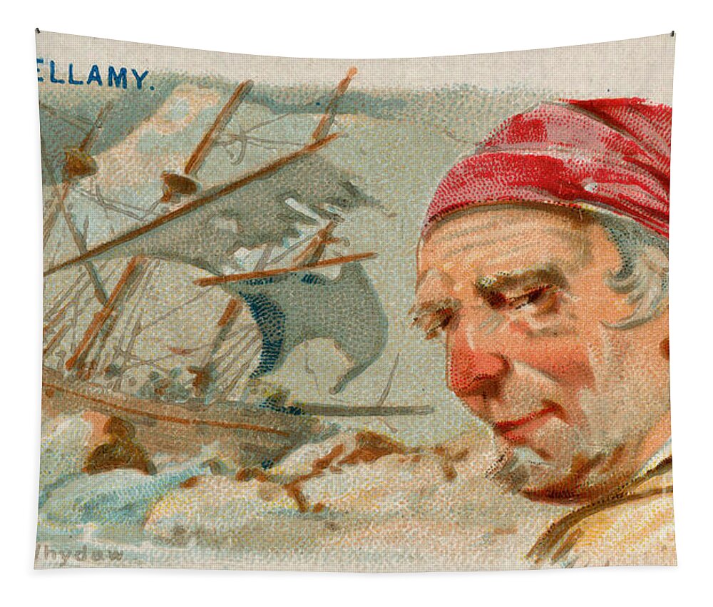 1888 Tapestry featuring the photograph Samuel Bellamy, English Pirate by Science Source
