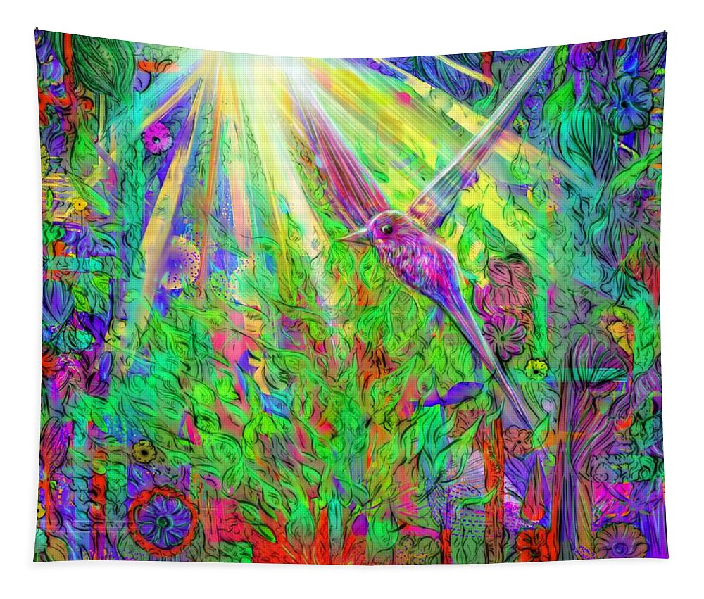 Sanctuary Tapestry featuring the digital art Sanctuary by Angela Weddle