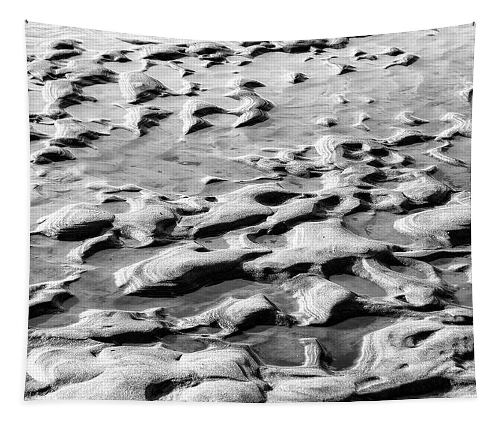 Beach Tapestry featuring the photograph Sand Abstract by Cathy Kovarik