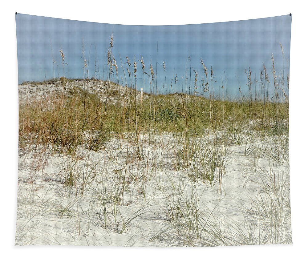 Sand Tapestry featuring the photograph Sand and Sea Oats by Judy Hall-Folde