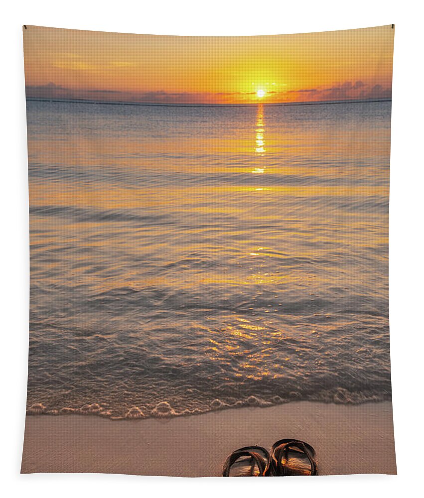 Dominican Republic Tapestry featuring the photograph Sandals at Sunrise by Darren White