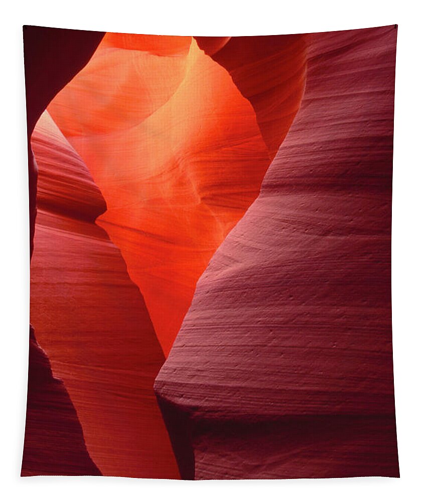 Dave Welling Tapestry featuring the photograph Sandstone Abstract Lower Antelope Slot Canyon Arizona by Dave Welling