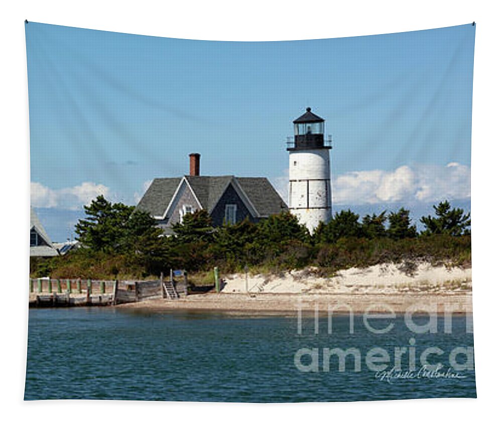 Sandy Neck Lighthouse Tapestry featuring the photograph Sandy Neck Lighthouse Cape Cod by Michelle Constantine