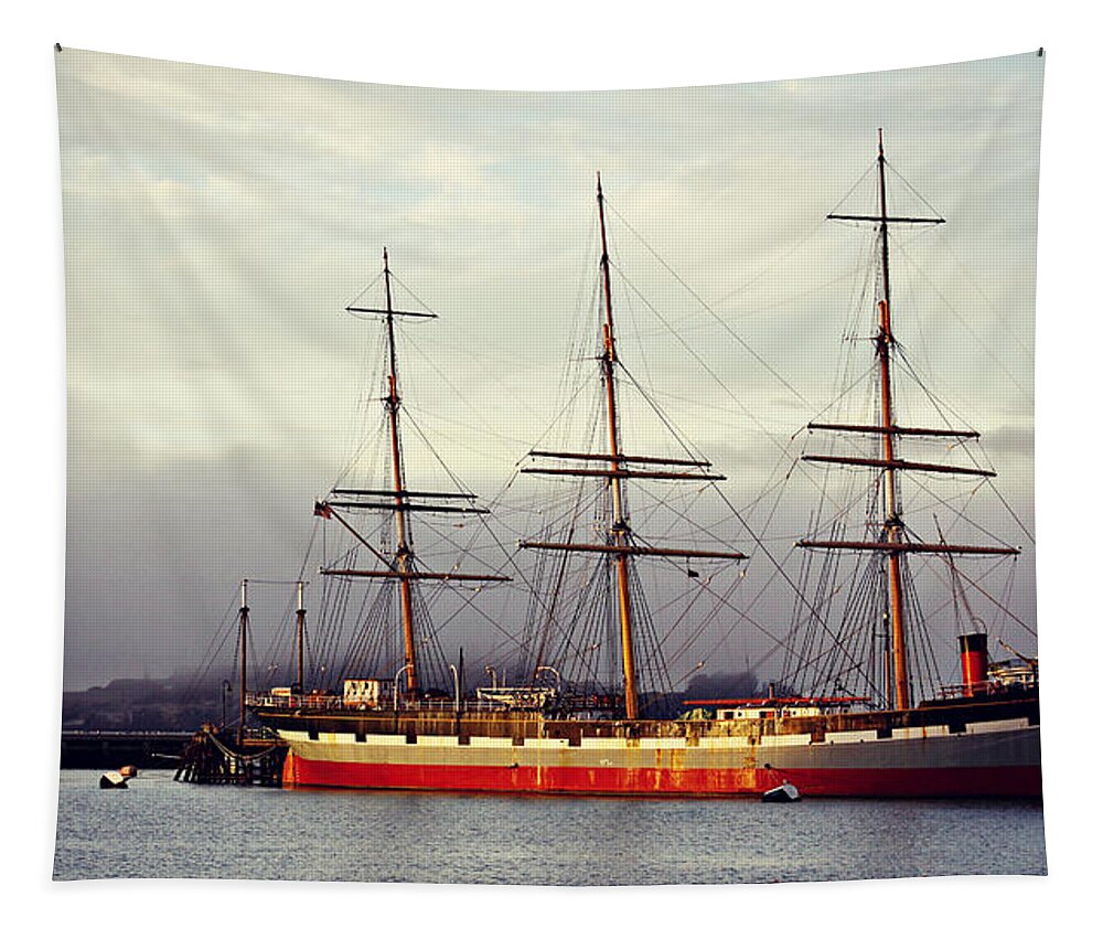 Ship Tapestry featuring the photograph SanFrancisco 1 by Carol Jorgensen