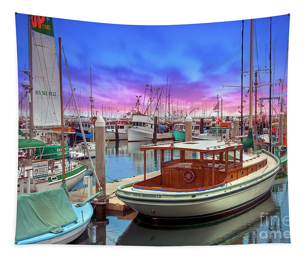 Santa Barbara Defines Luxury Living And Service On The American Tapestry featuring the photograph Santa Barbara Marina Boats by David Zanzinger
