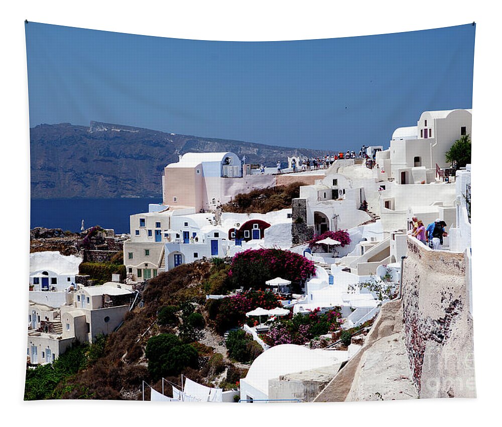 Santorini Tapestry featuring the photograph Santorini II by Rich S