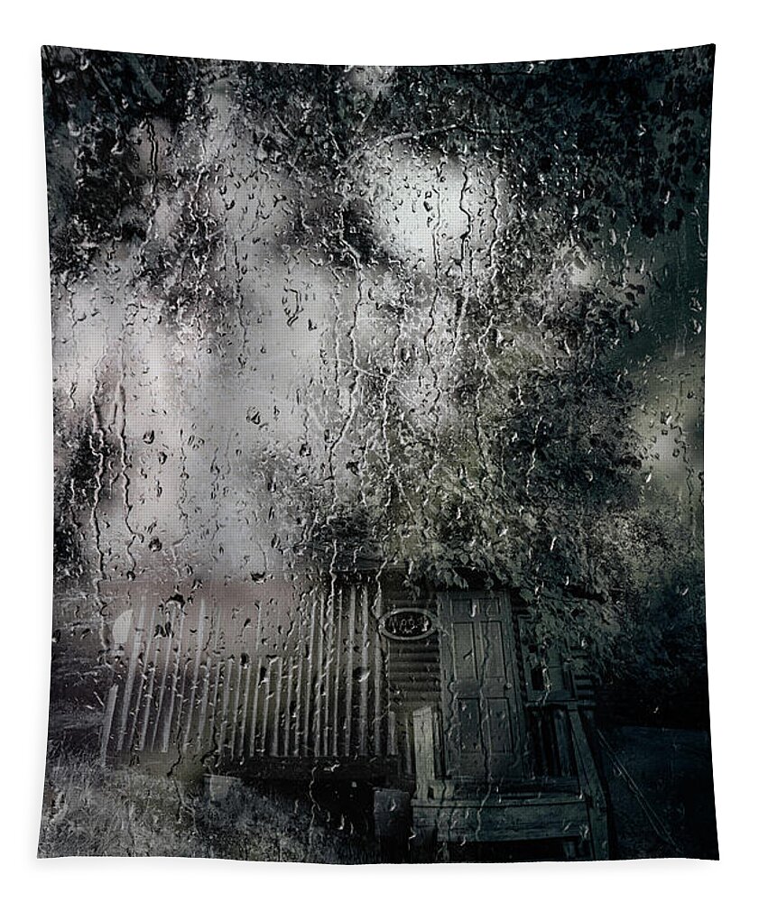  Tapestry featuring the photograph Scarred Porch. Warm Kitchen. by Cynthia Dickinson