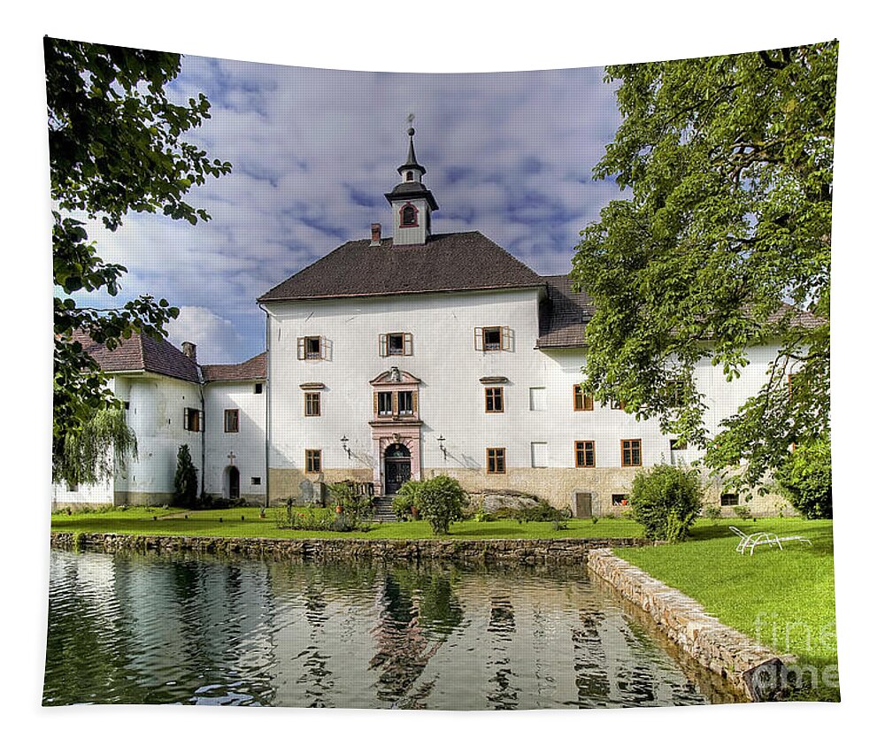 Scenery Tapestry featuring the photograph Schloss Rothenthurn - Drau Valley - Austria by Paolo Signorini