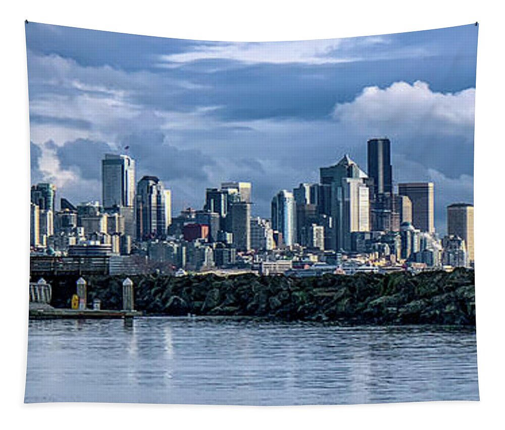  Tapestry featuring the photograph Seattle View SY by Tim Dussault