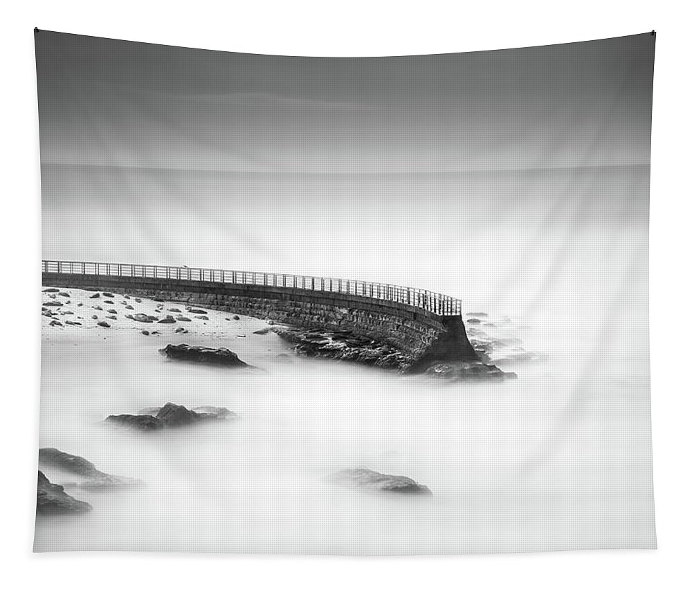 California Tapestry featuring the photograph Seawall by Alexander Kunz